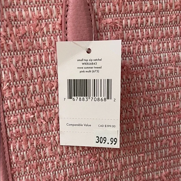 Kate Spade Pink Textured Satchel - Picture 3 of 3